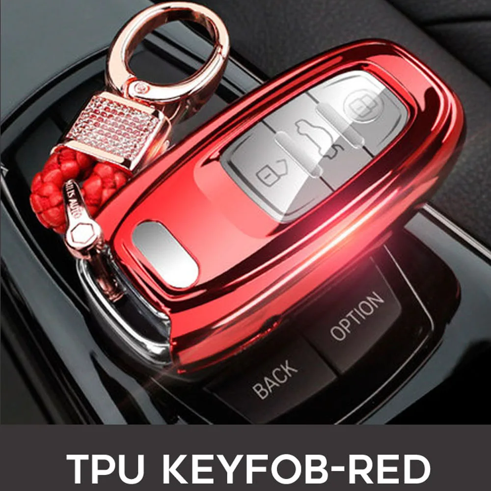 Чехол для автомобильного ключа Audi B6 B7 B8 A4 A5 A6 A7 A8 Q5 Q7 R8 TT S5 S6 S7 S8 чехол с
