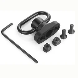 M lock montagem rotatable 1.25 "qd com botão de pressão rápida separar sling anel giratório para rifle pistal handguard caça acessório