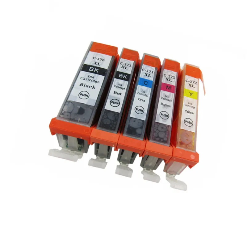 PGI 170 XL PGI170 170XL 170BK CLI 171 чернильные картриджи для Canon Pixma MG7710 MG 7710 струйный