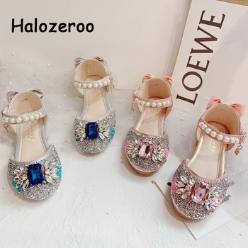 

Autumn Kids Shoes Baby Girls Rhinestone Princess Flats Children Brand Shoes Toddler Bling Pink Shoes Fashion Soft Shoe Mary Jane