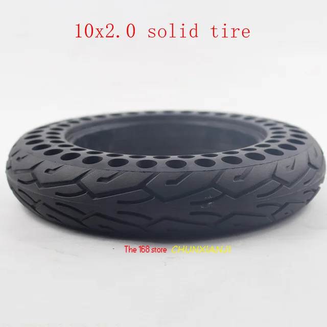 US $13.04 High qualty10 inch Porous electric skateboard BicycleE-Bike tire 10x2.0 air-free honeycomb shock ab