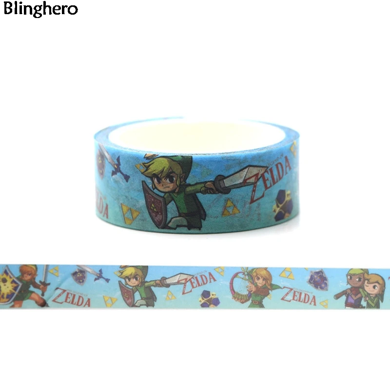 Bling hero аниме герой 15 мм X 5 м васи лента Персонализированная маскирующая лента стикер для канцелярских товаров крутая ручная счетная лента клейкая лента BH0021