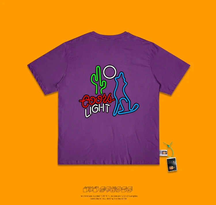 Electric Syllable Dj Kanye Than Primary Section Hand Evil Do Cactus Doodle Cartoon Series Style Bf Wind T Shirt Men And Women
