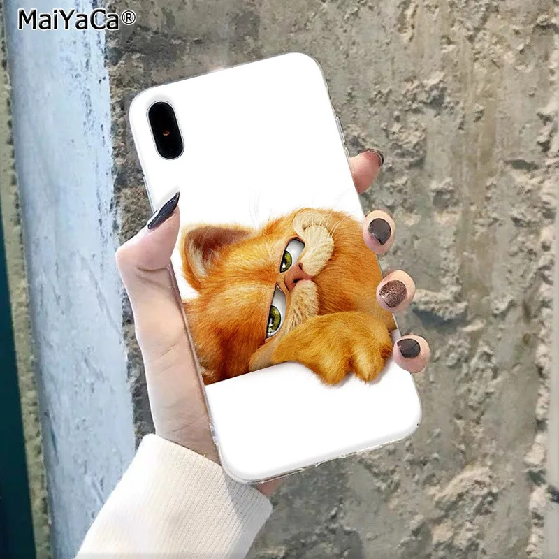 MaiYaCa adorable animal Garfield DIY Luxury phone Case for Apple iphone 11 pro 8 7 66S Plus X XS MAX 5S SE XR Mobile Cover - Цвет: A3