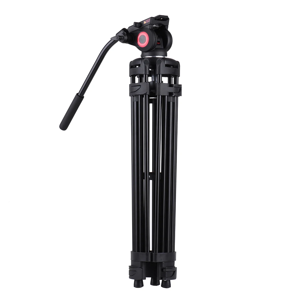 Miliboo MTT601A Профессиональный алюминиевый штатив подставка для Canon Nikon sony DSLR камер Видеокамеры w/панорамная гидравлическая шаровая Головка