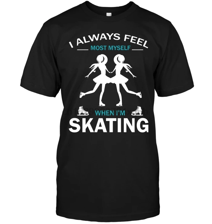 Бренд I Aways Feel Most My When Im Skating Футболка мужская футболка с короткими рукавами |