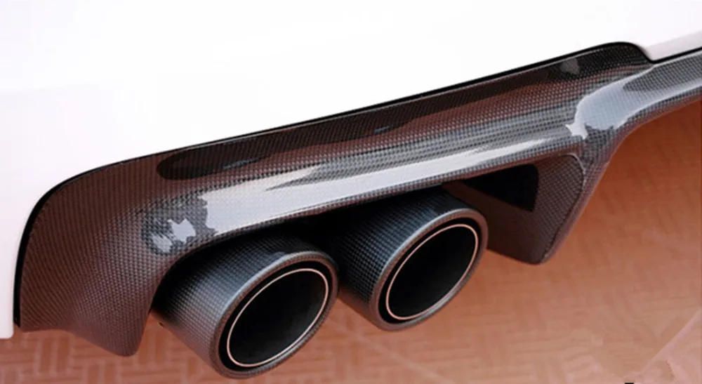 1 шт. двойной AKRAPOVIC углеродное волокно+ нержавеющая сталь выхлопной трубы глушитель Матовый Серебряный выхлопной наконечник