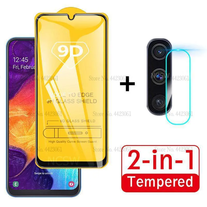 9D Стекло для samsung A20E A50 A80 A6 A8 плюс A9 чехол закаленное стекло Защита для экрана камеры A30 M30 M20 M10 50 м A10 полное покрытие