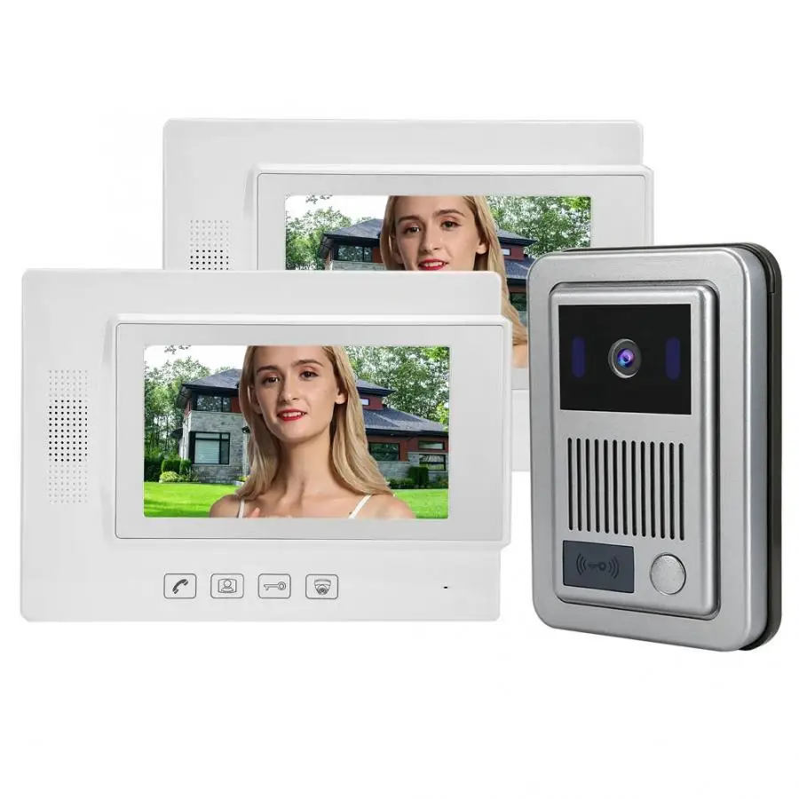 1V2 LCD 7in Video Door Phone Security Intercom ID Card Doorbell 100-240V door bell Waterproof no battery EU Plug/US Plug/UK Plug 1V2 LCD 7in Video Door Phone Security Intercom ID Card Doorbell 100-240V door bell Waterproof no battery EU Plug/US Plug/UK Plug