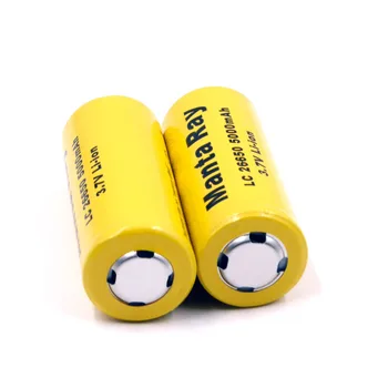 

Manta Ray 26650 3.7V 5000mAh Li-ion Rechargeable Battery Convex Head (1 Pair)