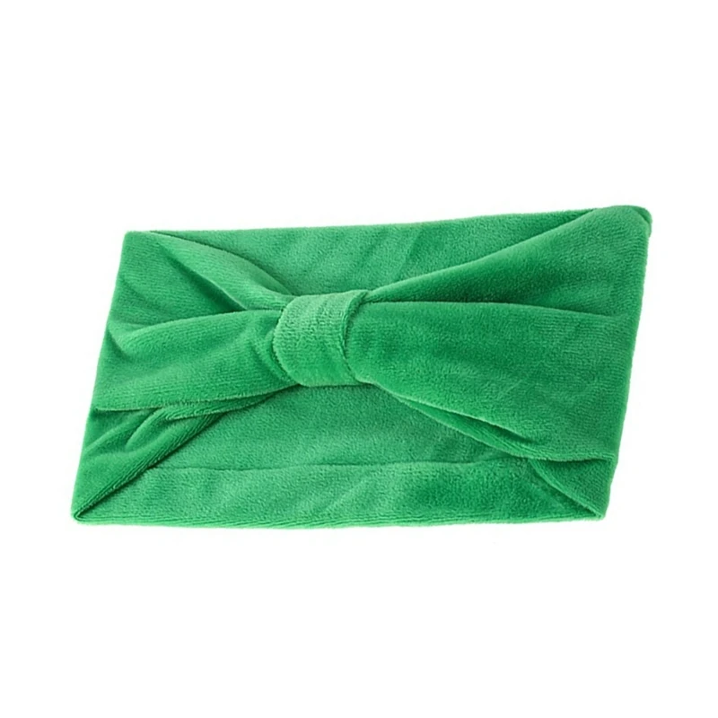 Green 1 шт коралловый флис спортивная повязка резинка для волос, тюрбан аксессуары для йоги женские волосы - Цвет: Green
