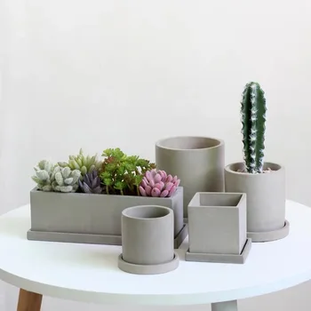 

Three Shapes Concrete Hexagonal Flower Pots Silicone Vase Molds Cement Jewelry Tray Plant Pot Base Clay Gypsum Coaster Mold diy