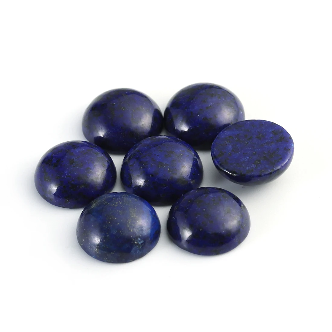 lapis agate DC 10 шт./лот Натуральный камень кабошон 4/6/8/10/12 мм 25 узоров для DIY кольца, серьги, браслет Цепочки и ожерелья делая конечные бусины в форме цветов - Цвет: lapis agate