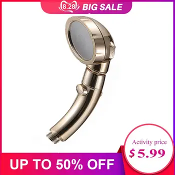 

360 Degrees Rotating Shower Head Adjustable Water Saving Shower Head 3 Mode Shower Water Pressure Shower Head With Stop Button