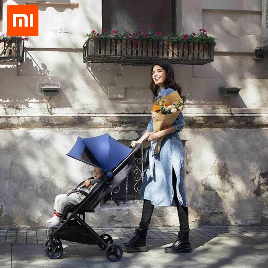 Детская коляска Xiaomi MITU (Rice Rabbit) Folding Stroller (синий) (MTTC01BT)|Легкая коляска| |