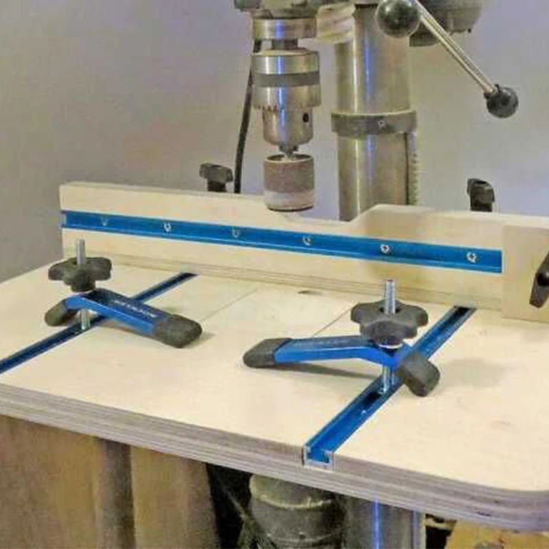 Miter Track Jig Woodworking T Track Woodworking Tools Woodworking Tool 300-800MM Woodworking Chute Rail T-track T-slot Miter Track Jig T Screw Fixture Slot 19x9.5mm Table Saw Router Table DIY Tools