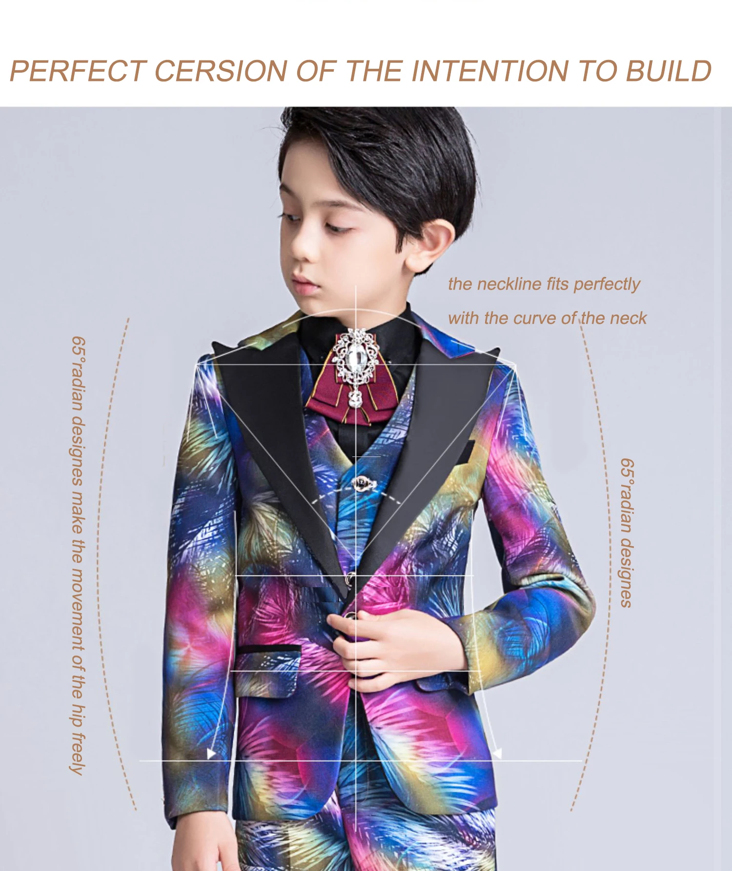 YuanLu/костюмы для мальчиков Для Свадебное пианино вечерние Блейзер Пальто Формальные Детские костюмы яркая одежда для малышей