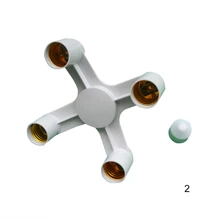 Патрон лампы 3 в 1 цоколь сплиттер светодиодный светильник лампа адаптер держатель для E27 до 3E27 AUG889