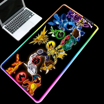 

Yuzuoan RGB Edge Luminous Pokemoner Large Size Mouse Pad Gaming Gaming Table Mat