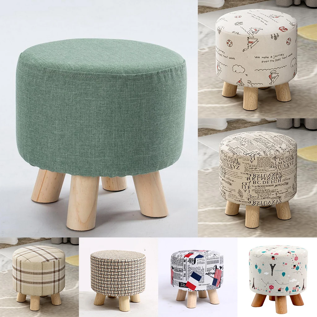 INS Flower-shaped Chair Cover Soft Plush Footrest Stool Covers Removable  Round Footstool Protector Slipcover Home Decor 방석 - AliExpress