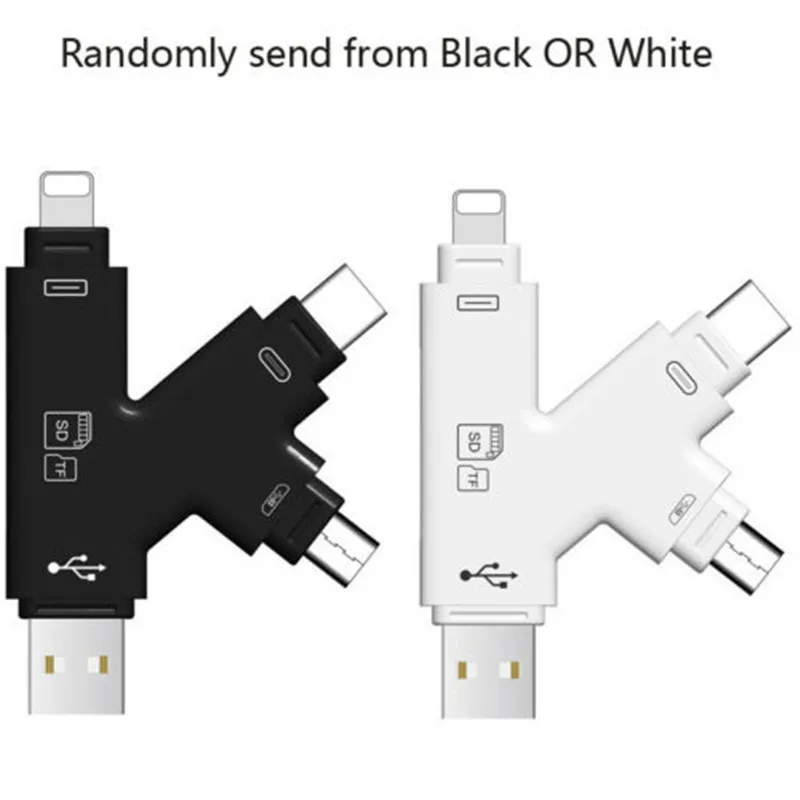 Тип K все в 1 кабель с разъемом Micro USB Type-C для TF/SD кард-ридер OTG адаптер iPhone Android