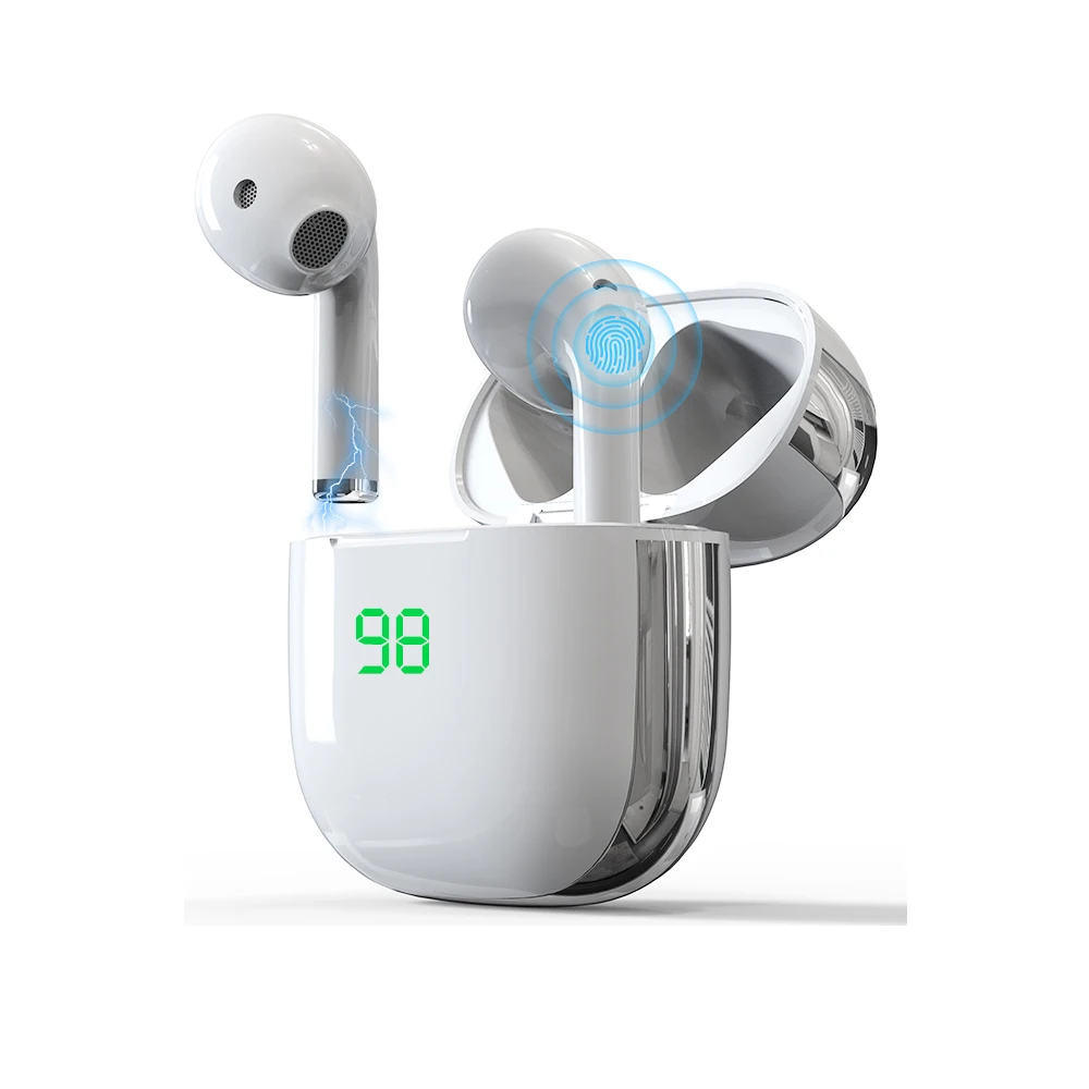 

True Wireless Earbuds 5.0 Auto Pairing Wireless Charging Bluetooth Earphones Deep Bass HiFi Stereo Soun Tws