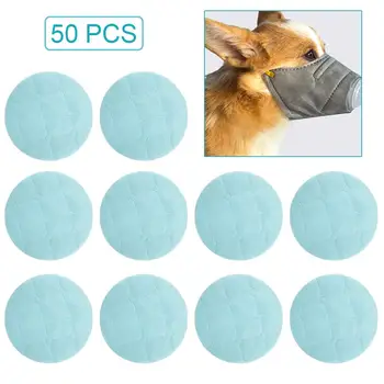 

50pcs Mask Filter Cotton Disposable Pet Mask Filter Cotton Pet Dog Anti-haze Pet Mask Replacement Cotton Travel Dog Mask Filter