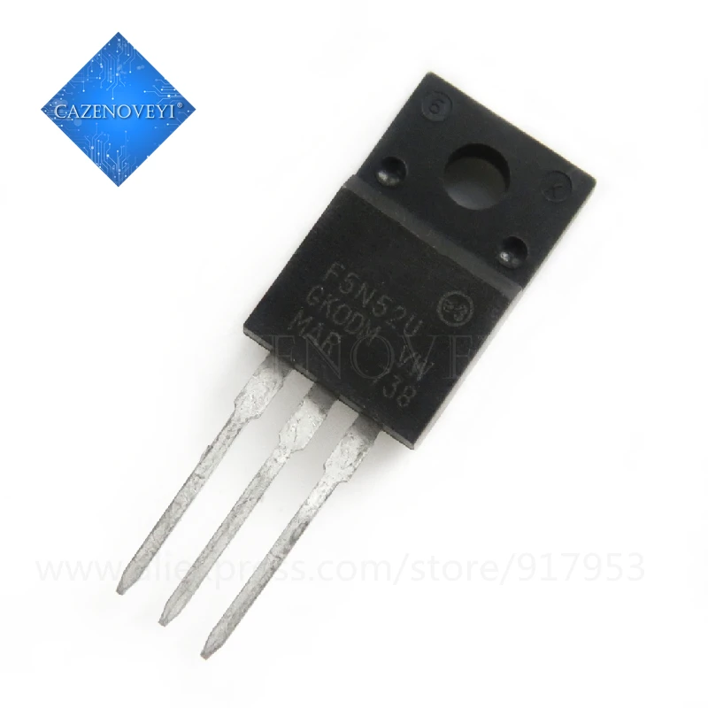 

5pcs/lot STF5N52U STF5N52 F5N52U 5N52U TO-220F 4.4A 525V In Stock