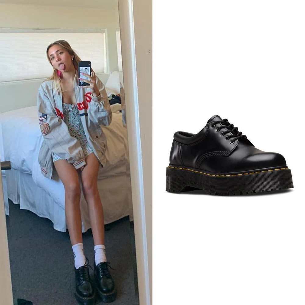 Martens 8053 LEATHER PLATFORM CASUAL SHOES Dr Woman's shoes 5 eye style  Heightening shoes Fashion casual shoes|Ankle Boots| - AliExpress