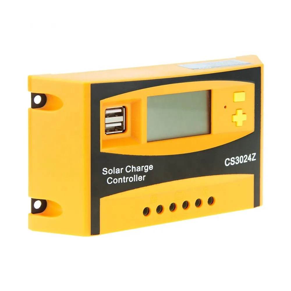 

Cs3024z 12v24v30a Liquid Crystal Solar Controller Lead Acid Battery Solar Charging Controller