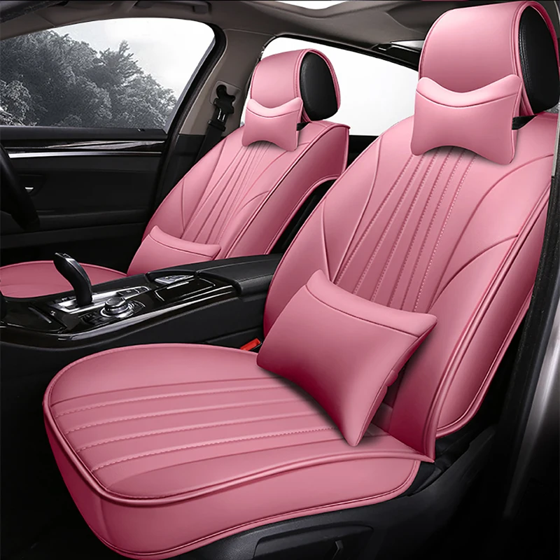 3D Leather car seat cover for hyundai tucson santa fe getz solaris creta kona lantra i40 elantra terracan all models 5 seat