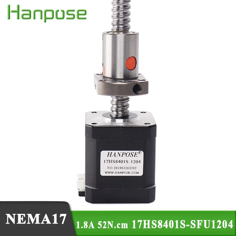 1 шт. Nema17 шаговый двигатель 17HS8401S SFU1204 1.8A 52N.CM 4 свинец L150/250/350 мм Нема 17 (Национальная