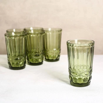 

A set of glasses "English Channel", 350 ml, 8х8х12.5 cm, 6 pcs, green