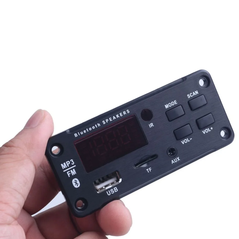 Новейший беспроводной Bluetooth MP3 WMA декодер доска аудио модуль Поддержка USB TF AUX FM аудио радио модуль для автомобиля аксессуары
