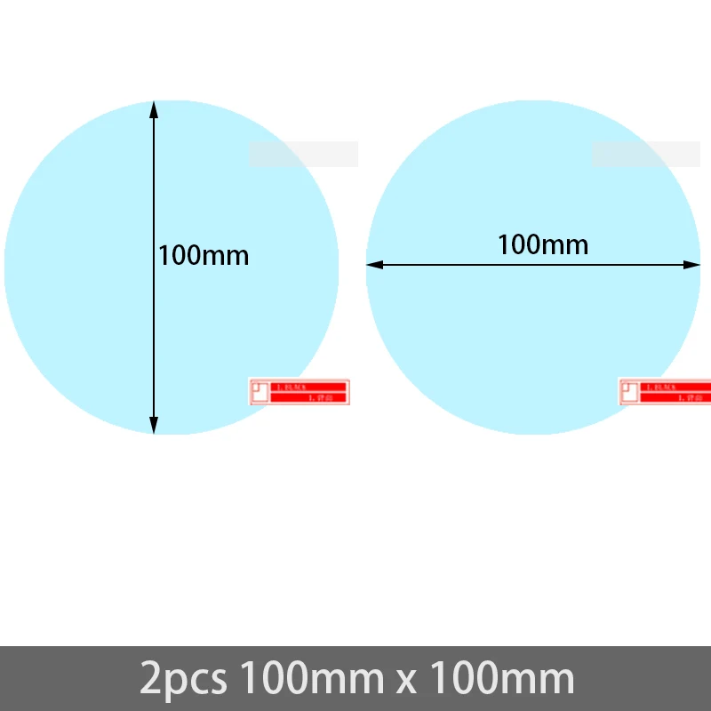 Для Honda Fit Jazz 2008~ полное покрытие противотуманная пленка заднего вида аксессуары для зеркал наклейки челнок GE6 GK5 2009 2010 - Название цвета: 2pcs 100mm x 100mm
