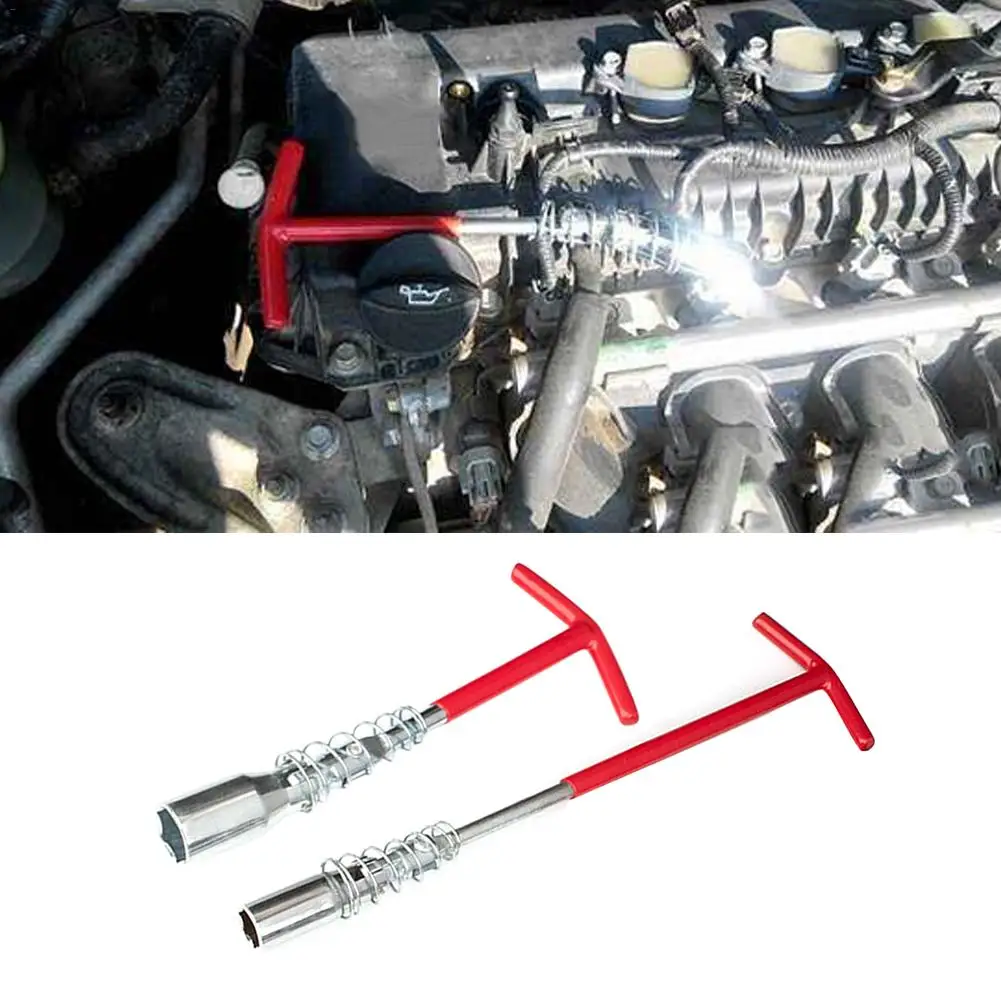 Universal Ttype Handle Spark Plug 16mm Removal Tool Socket Wrench Set