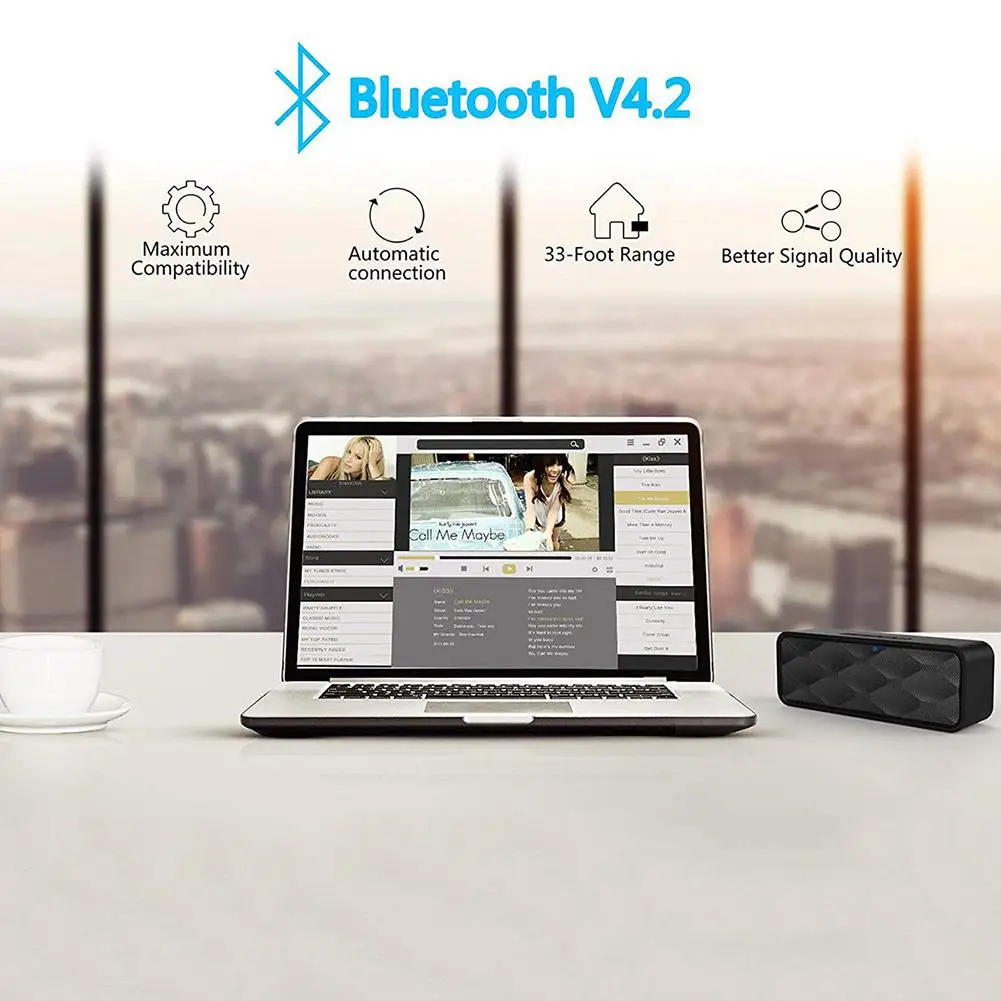 Беспроводной Bluetooth динамик портативный сабвуфер супер бас стерео громкий динамик s