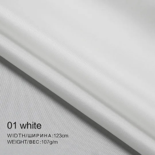 01white Bemberg cuprammonium хлопок гладкие зимние кашемировые пальто подкладка высокое качество ткани одежды - Цвет: 01white