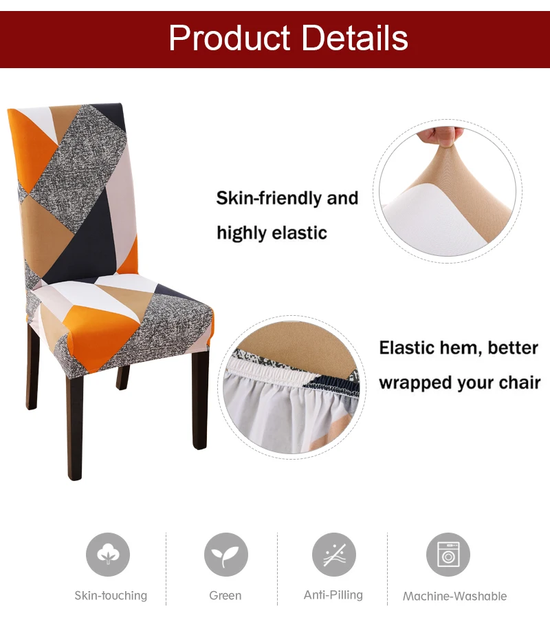 Anti-Dirty Removable Geometry Chair Cover 16 Chair And Sofa Covers