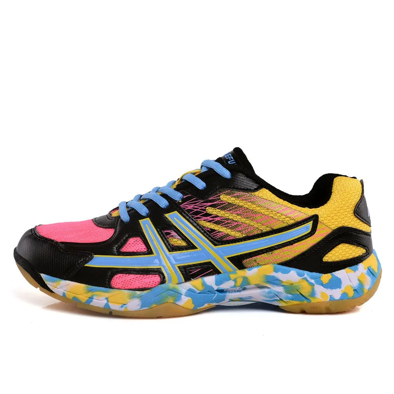Мужская обувь для волейбола, профессиональная обувь для тренировок, удобные уличные женские кроссовки для волейбола, обувь для тенниса, размер 35-45 - Цвет: Черный