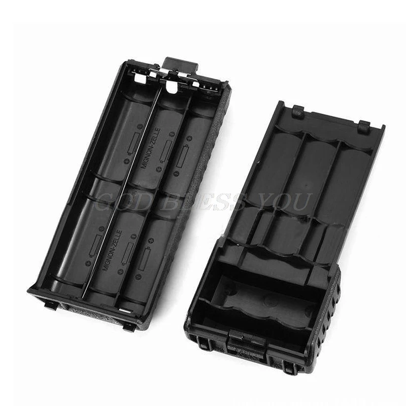 

1Pc 6xAA Battery Case Shell Box For Two Way Radio Baofeng UV-5R UV-5RE Plus Black