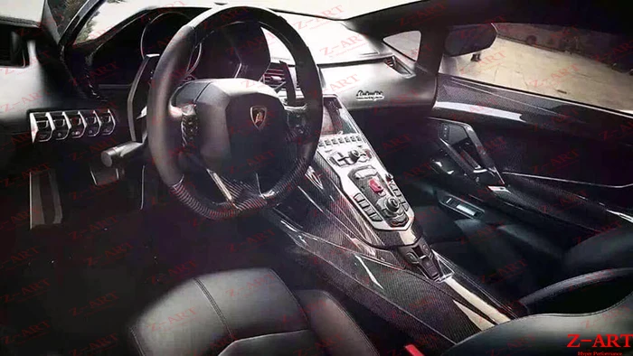 2011- Z-ART для Lamborghini LP700 LP720 внутренняя отделка из углеродного волокна сухая внутренняя отделка из углеродного волокна для Lamboghini Aventador