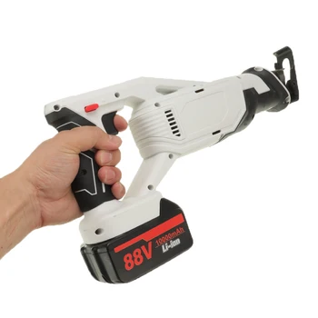 

88V Electric Cordless Reciprocating Saw Woodworking Saw Metal Saw Electric Saw With Battery and 4 Pieces Blades Power Tools