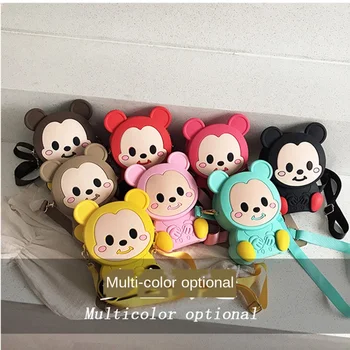 

Large Capacity Women's Bags Female 2020 New Korean Cute Cartoon Cell Phone Pocket Soft Silicone Versatile Shoulder Messenger Bag