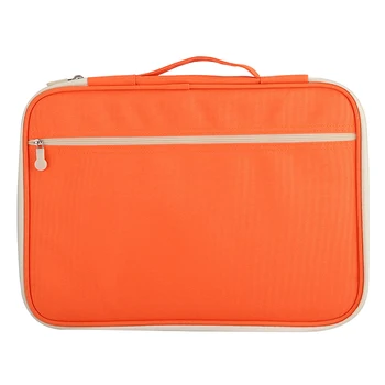 

A4 Document Bag Folder Large Capacity Portable Handbag Multifunctional Zippered File Organizer Waterproof Oxford Passport Holder