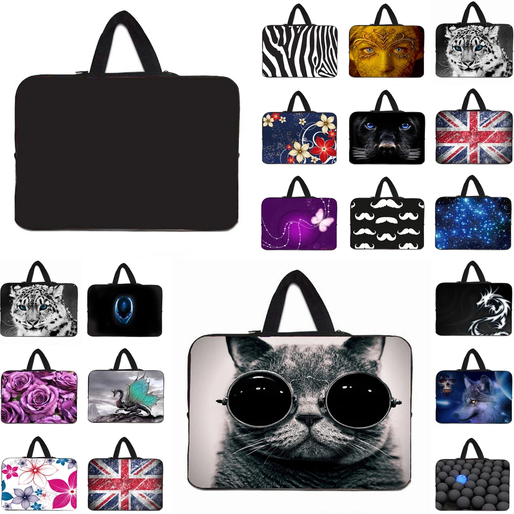 Скрытая сумка для ноутбука переносная сумка для детей 10, 12, 13, 14, 15, 17 15,6 13,3 дюймов Macbook Dell для ноутбука, неопрен компьютер чехол Fundas