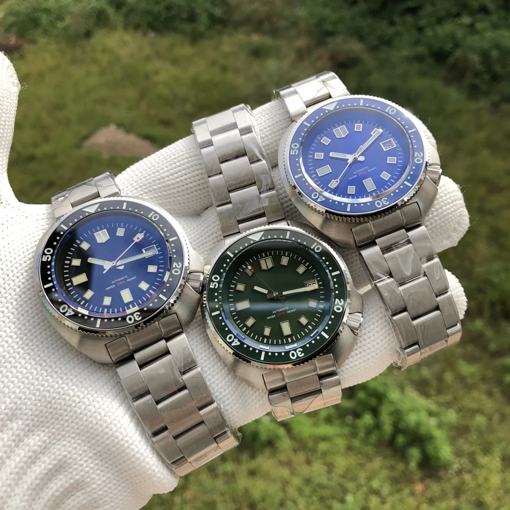 STEELDIVE 200 м часы для ныряния мужские сапфировые керамические ободки C3 светящиеся