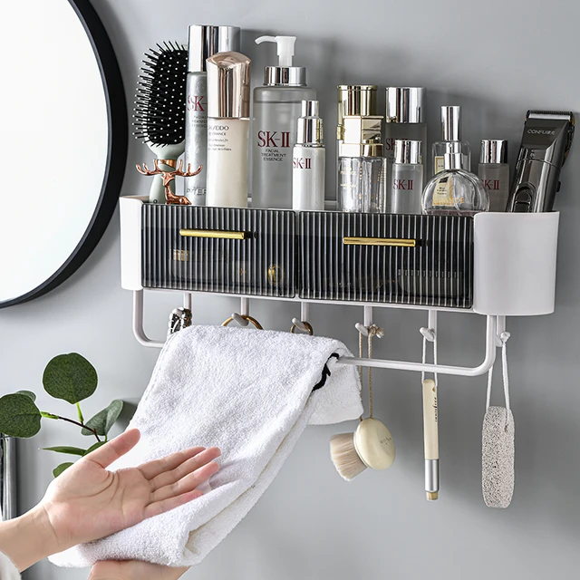 Wall Mounted Kitchen Organizer  Wall Mounted Organizer Shelf - Bathroom  Wall Mounted - Aliexpress