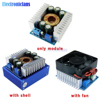 

High Power DC-DC Buck Converter 5V-40V to 1.2V-36V 8A Step Down Converter Supply Module with Aluminum Alloy Case Fan
