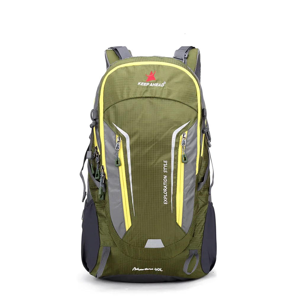 Cross Border New Style 40L Steel Frame Waterproof Wear-Resistant Hiking Tourist Cycle Camping Tactical Sports Outdoor Backpack